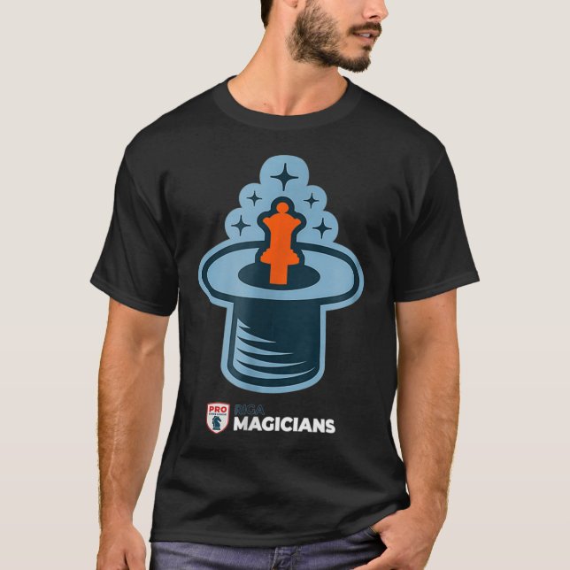 Camiseta Equipo de la Liga de Ajedrez PRO de los Mágicos de (Anverso)