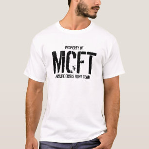 Camiseta Equipo de la lucha de la crisis de la media vida