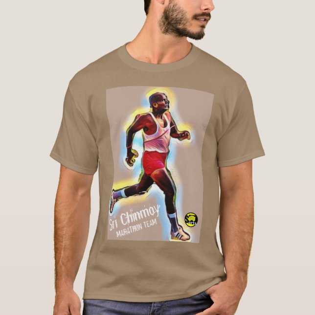 Camiseta Equipo de la Maratón de Sri Chinmoy con cita (Anverso)