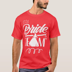 Camiseta Equipo de la Novia Boda Despedida de Soltera Fiest