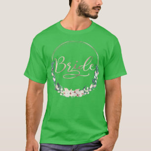 Camiseta Equipo de la Novia Corona de Flores para Despedida