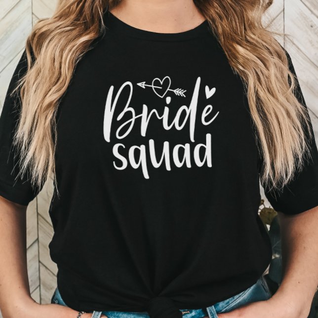 Camiseta Equipo de la Novia Despedida de Soltera (Bride Squad Bridesmaid Tshirt)