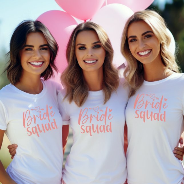 Camiseta Equipo de la Novia Despedida de Soltera (Bride Squad Bachelorette Shirt)