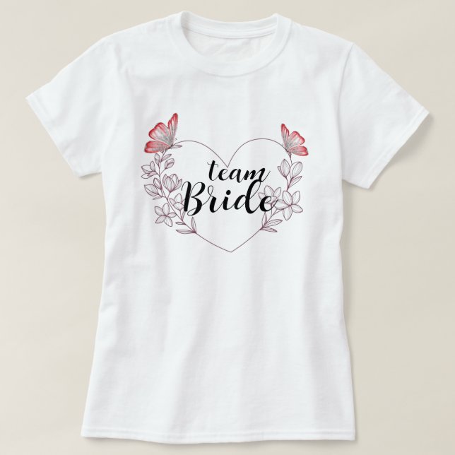 Camiseta Equipo de la Novia Despedida de Soltera (Diseño del anverso)