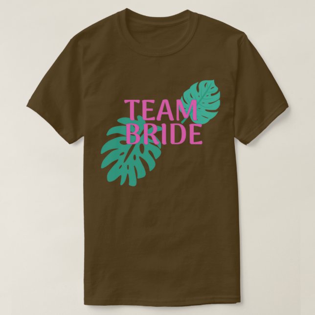 Camiseta Equipo de la novia Fiesta de boda (Diseño del anverso)