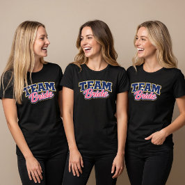 Camiseta Equipo de la Novia Fiesta de Boda Audaz