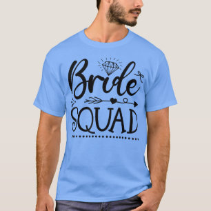 Camiseta Equipo de la Novia Flecha Fiesta de Boda y Despedi