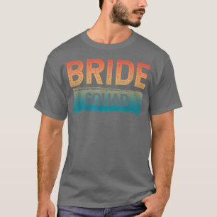 Camiseta Equipo de la Novia I Do Crew Retro Fiesta de Despe
