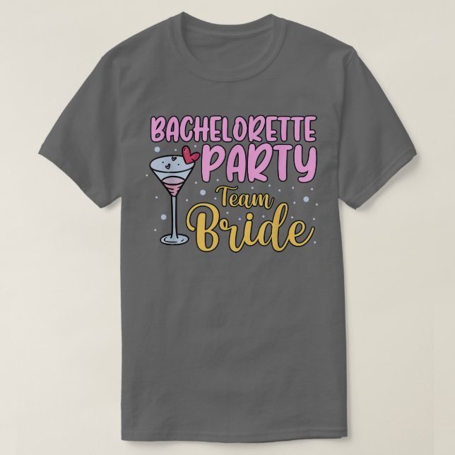 Camiseta Equipo de la novia para la despedida de soltera  (Diseño del anverso)