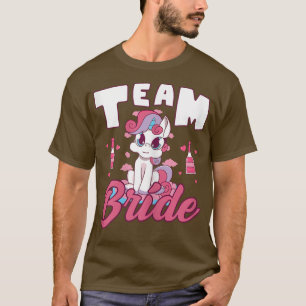 Camiseta Equipo de la novia unicornio despedida de soltera