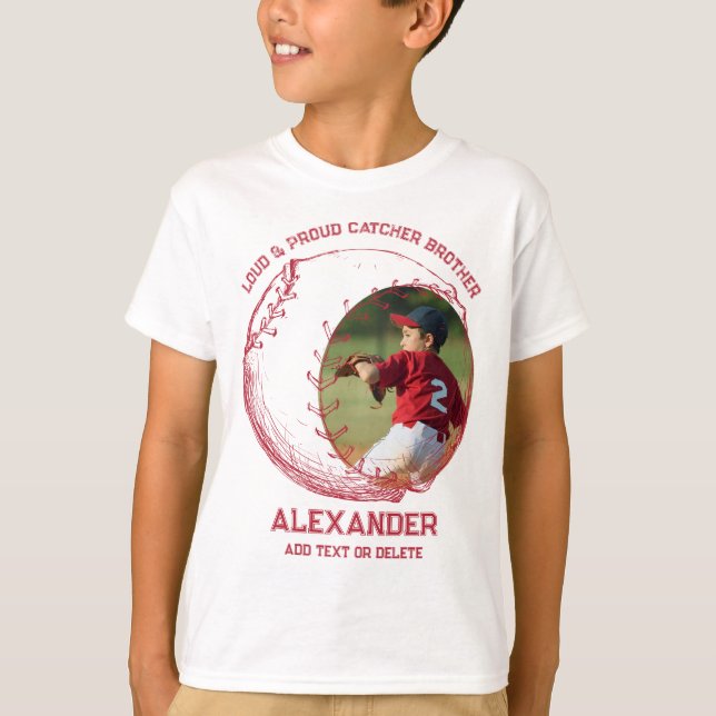 Camiseta Equipo de la Pequeña Liga de Hermanos de Béisbol f (Anverso)