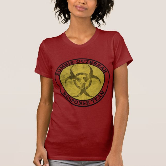 Camiseta Equipo de la respuesta del brote del zombi (Anverso)