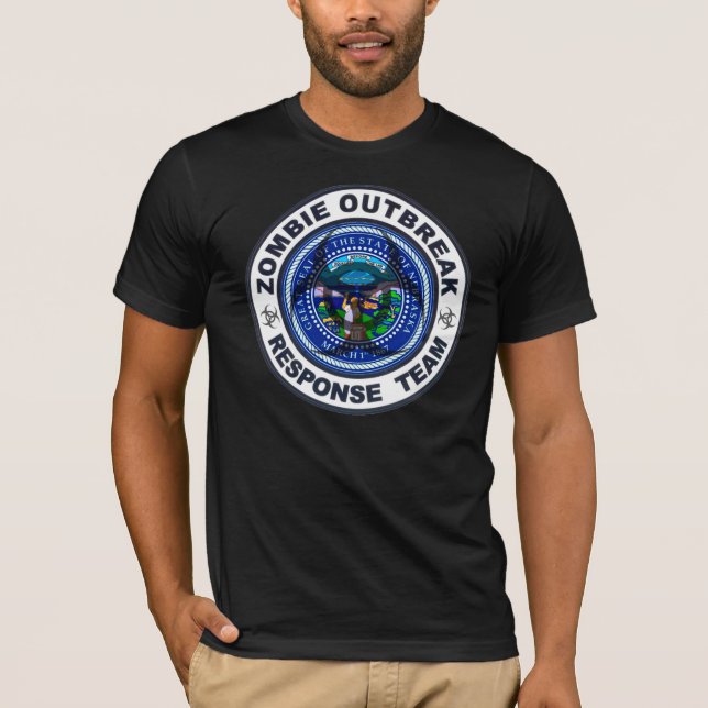 Camiseta Equipo de la respuesta del brote del zombi de (Anverso)