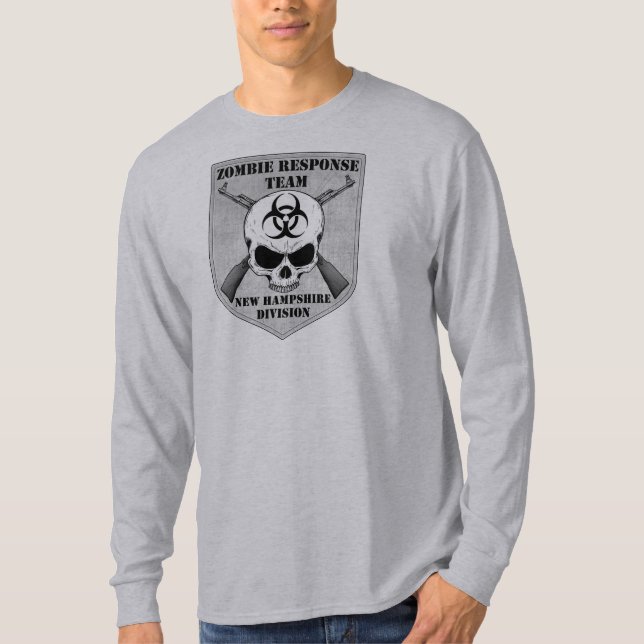 Camiseta Equipo de la respuesta del zombi: División de New (Anverso)