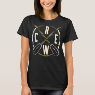 Camiseta Equipo De La Tripulación Cruzada De Oars Rowers En