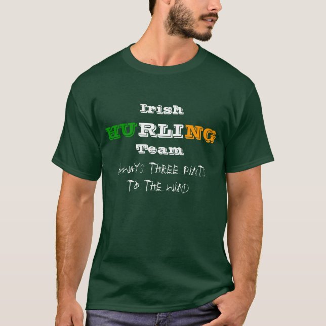 Camiseta Equipo de lanzamiento irlandés, siempre tres (Anverso)