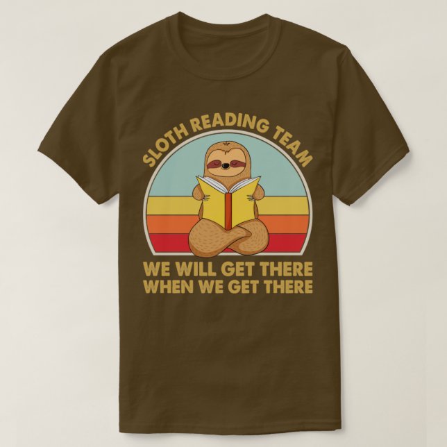 Camiseta Equipo de lectura de eslogan (Diseño del anverso)
