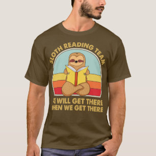 Camiseta Equipo de lectura de eslogan