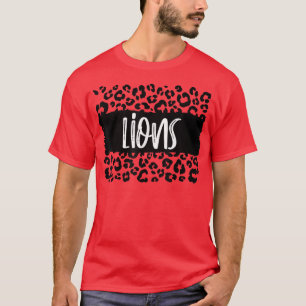 Camiseta Equipo de leones Mascot School Spirit Game Night L