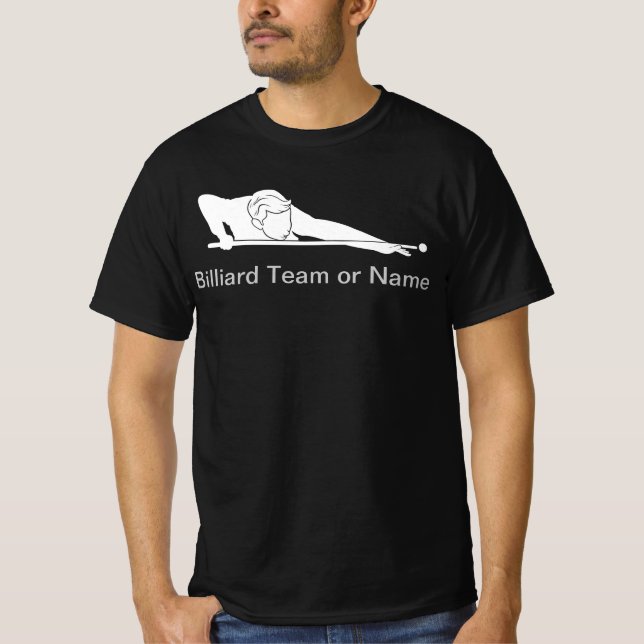 Camiseta Equipo de Liga de Billar Personalizado (Anverso)