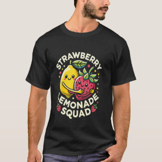 Camiseta Equipo de Limonada de Fresa Diseño Kawaii Lindo