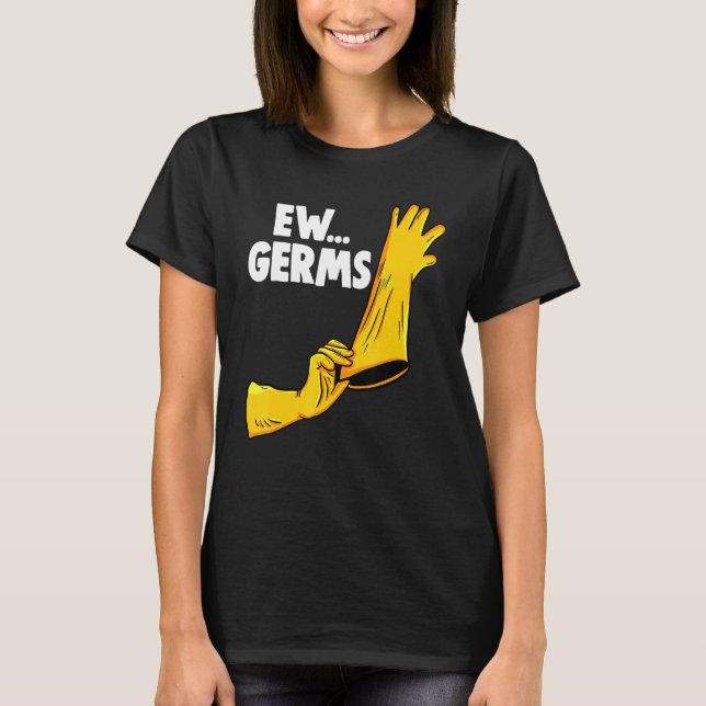 Camiseta Equipo de Limpieza de Mujeres de EW Germs (Anverso)
