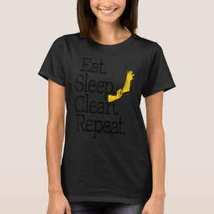 Camiseta Equipo de Limpieza de Mujeres Repitiendo para Dorm