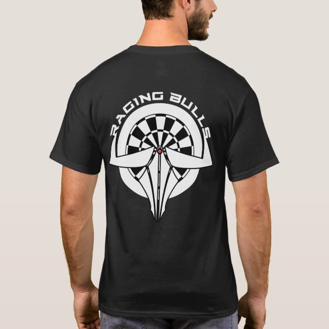 Camiseta Equipo de los dardos de los toros el rabiar (Reverso)