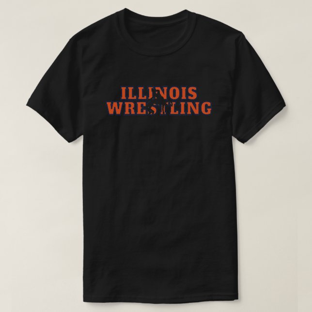 Camiseta Equipo de lucha libre de Illinois Gear de lucha li (Diseño del anverso)