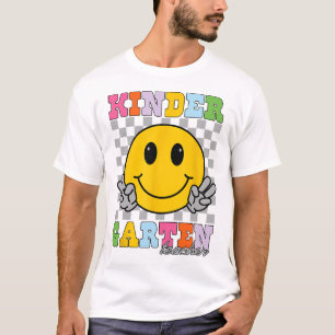 Camiseta Equipo de maestro de jardín de infantes cara sonri