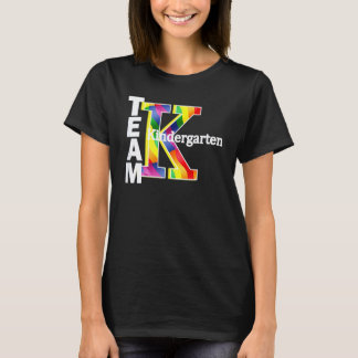 Camiseta Equipo De Maestro Y Estudiante De Kinder Blanquead