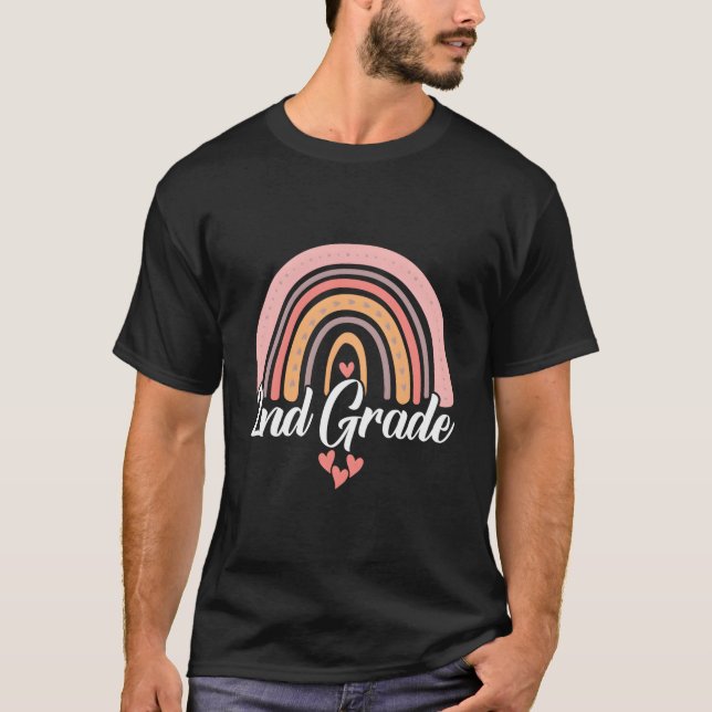 Camiseta Equipo De Maestros Arcoíris De Segundo Grado Equip (Anverso)