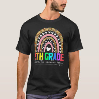 Camiseta equipo de maestros de arcoiris de 5to grado equipo