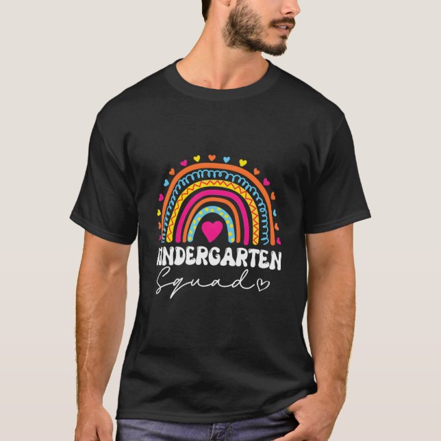 Camiseta Equipo de maestros de arcoiris de KinderGen Squad  (Anverso)