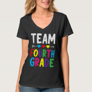 Camiseta Equipo de maestros de cuarto grado de vuelta a la 