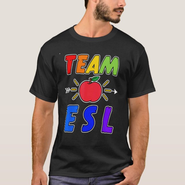 Camiseta Equipo de maestros de inglés como segundo idioma (Anverso)