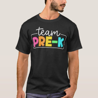 Camiseta Equipo De Maestros De Pre-K De Regreso A La Escuel