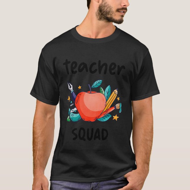 Camiseta Equipo De Maestros Divertido Proyecto De Pandilla  (Anverso)