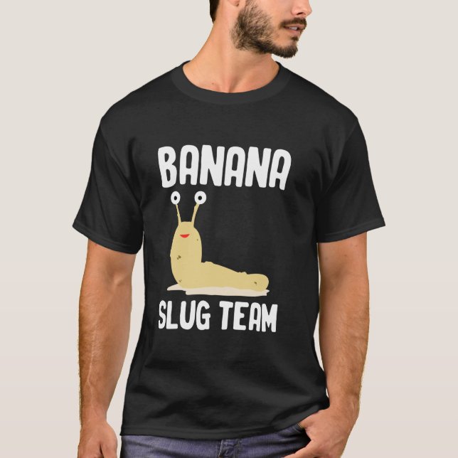 Camiseta Equipo de Malacología Babosa de Plátano (Anverso)