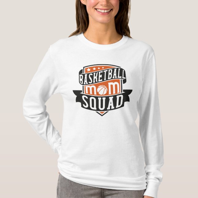 Camiseta Equipo de mamá de baloncesto (Anverso)