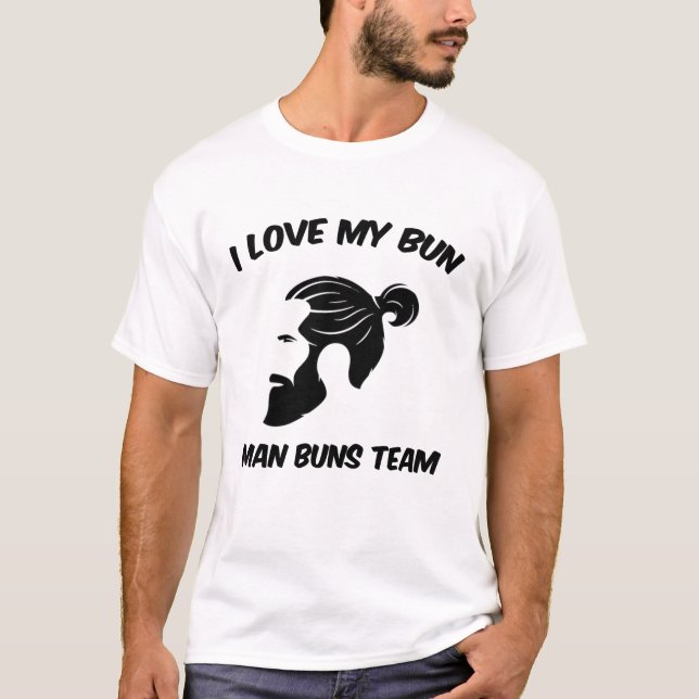Camiseta Equipo de Man Buns (Anverso)