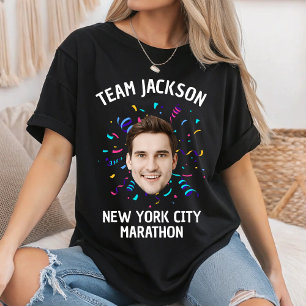 Camiseta Equipo de Maratón de la Familia del Corredor Perso