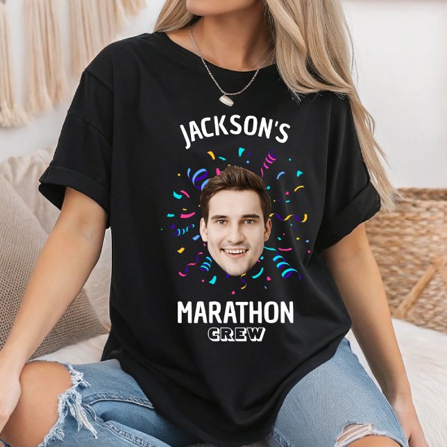 Camiseta Equipo de Maratón Personalizado con Rostro de Corr (Subido por el creador)