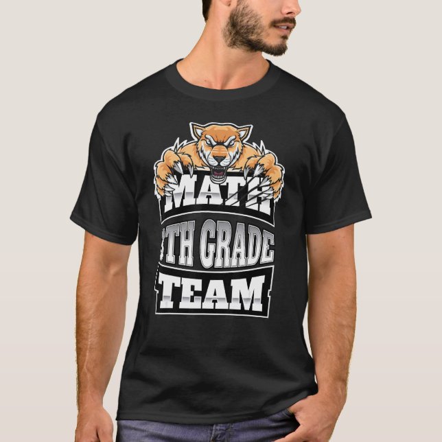 Camiseta Equipo de matemáticas Profesores de octavo grado E (Anverso)