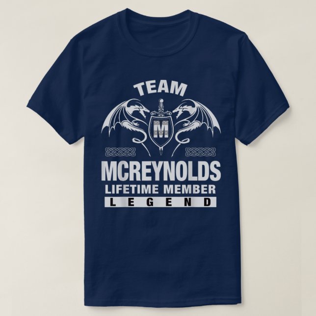 Camiseta Equipo de MCREYNOLDS Lifetime Member Gifts T-Shirt (Diseño del anverso)