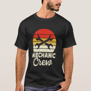 Camiseta Equipo de Mecánico Retro Llaves Gráfica