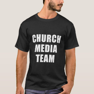 Camiseta Equipo de medios de la Iglesia - Uniforme del pers
