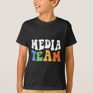 Camiseta Equipo de medios retro divertidos