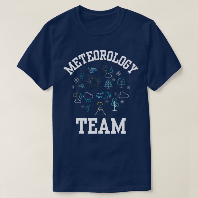 Camiseta Equipo de Meteorología Trabajo Meteorólogo Forecas (Diseño del anverso)