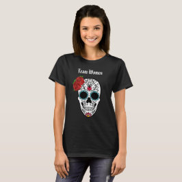 Camiseta Equipo de Mujeres Calavera de Azúcar Vintage